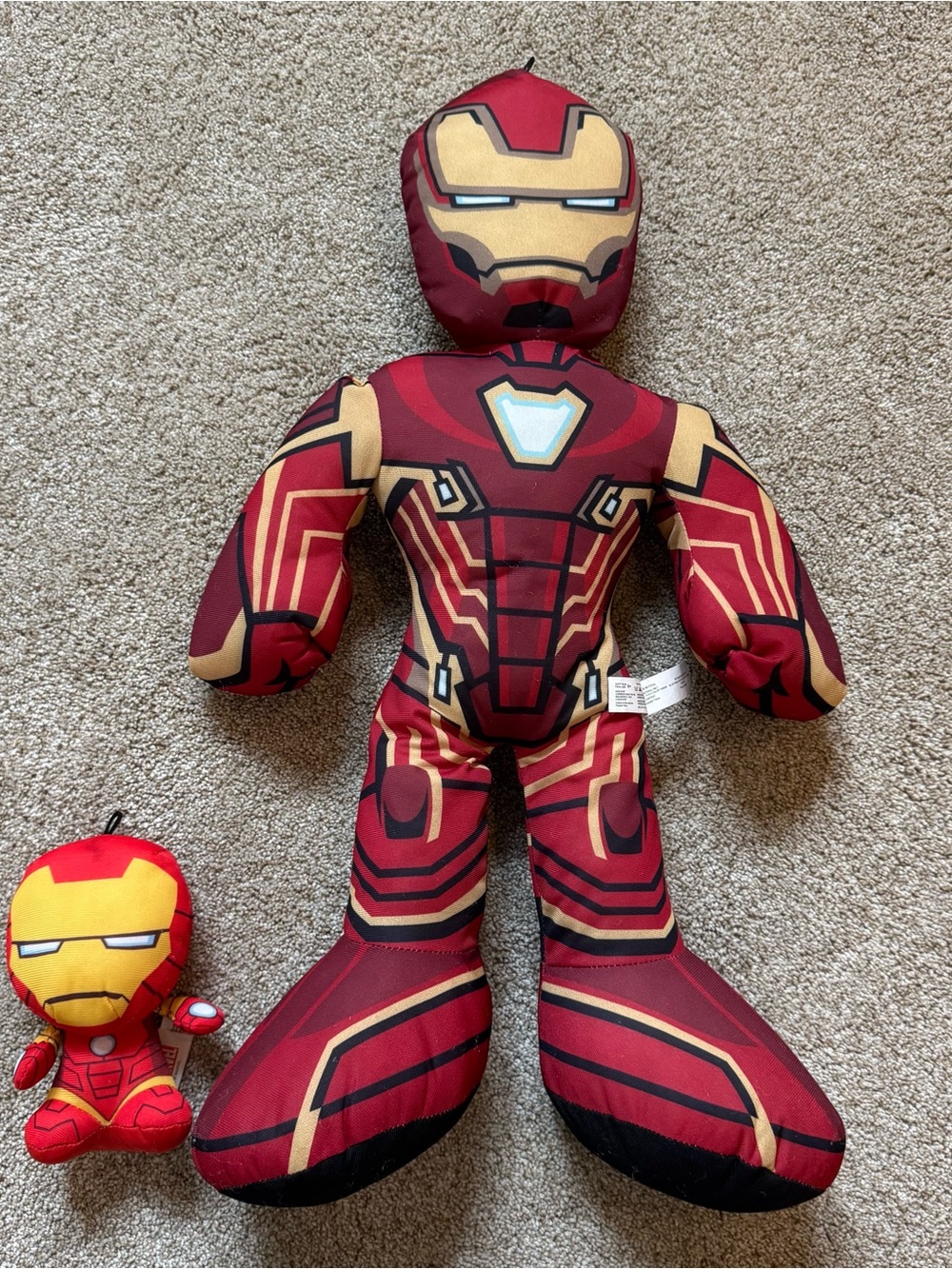 Good Stuff Plush Marvel Avengers Ironman Red Yellow 16" And 6.5" Stuffed Toys